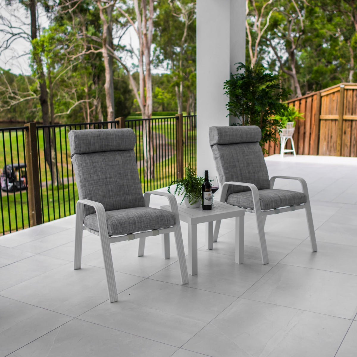 Andorra Slat - 3pce - Outdoor Bistro Set