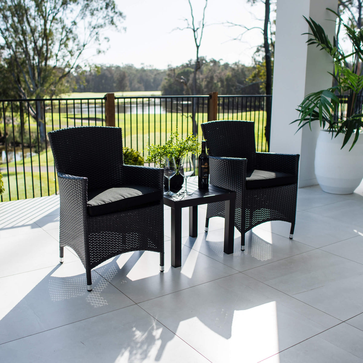 Aspen Slat - 3pce - Outdoor Bistro Set