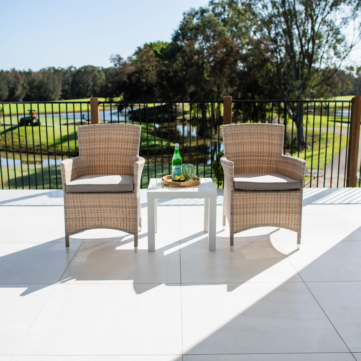 Aspen Slat - 3pce - Outdoor Bistro Set