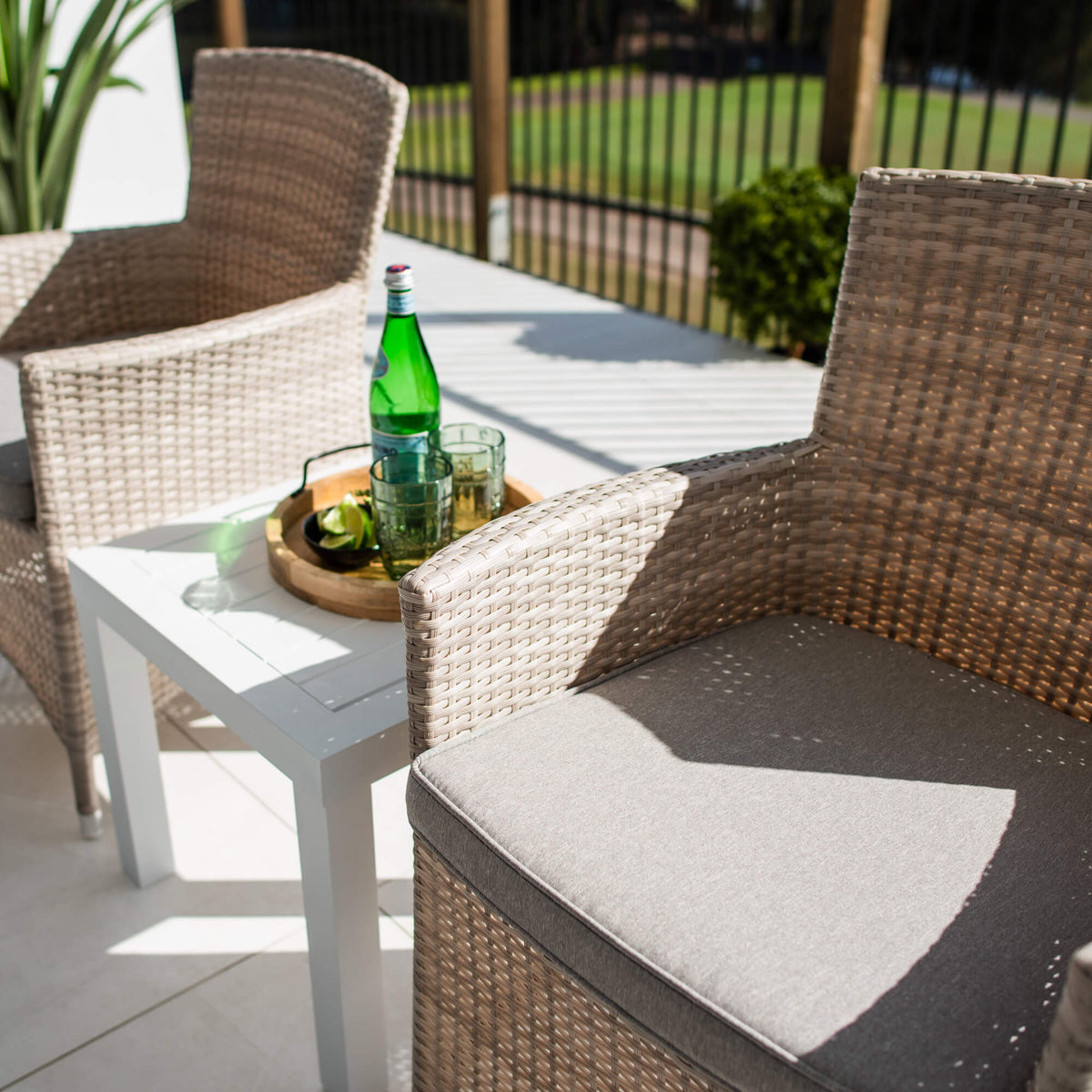 Aspen Slat - 3pce - Outdoor Bistro Set