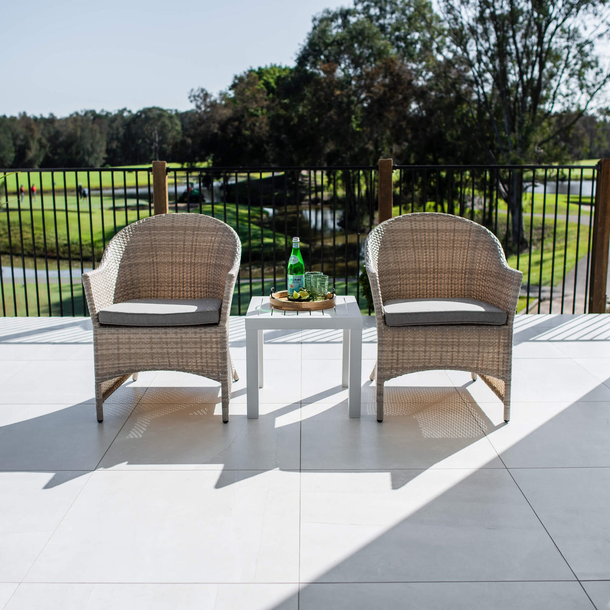 Boston Slat - 3pce - Outdoor Bistro Set