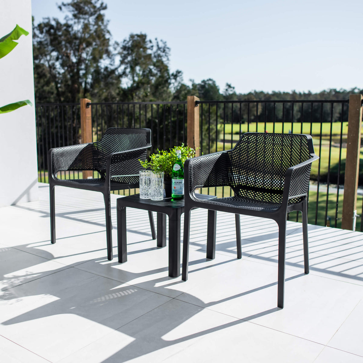 Nero Bali - 3pce - Outdoor Bistro Set