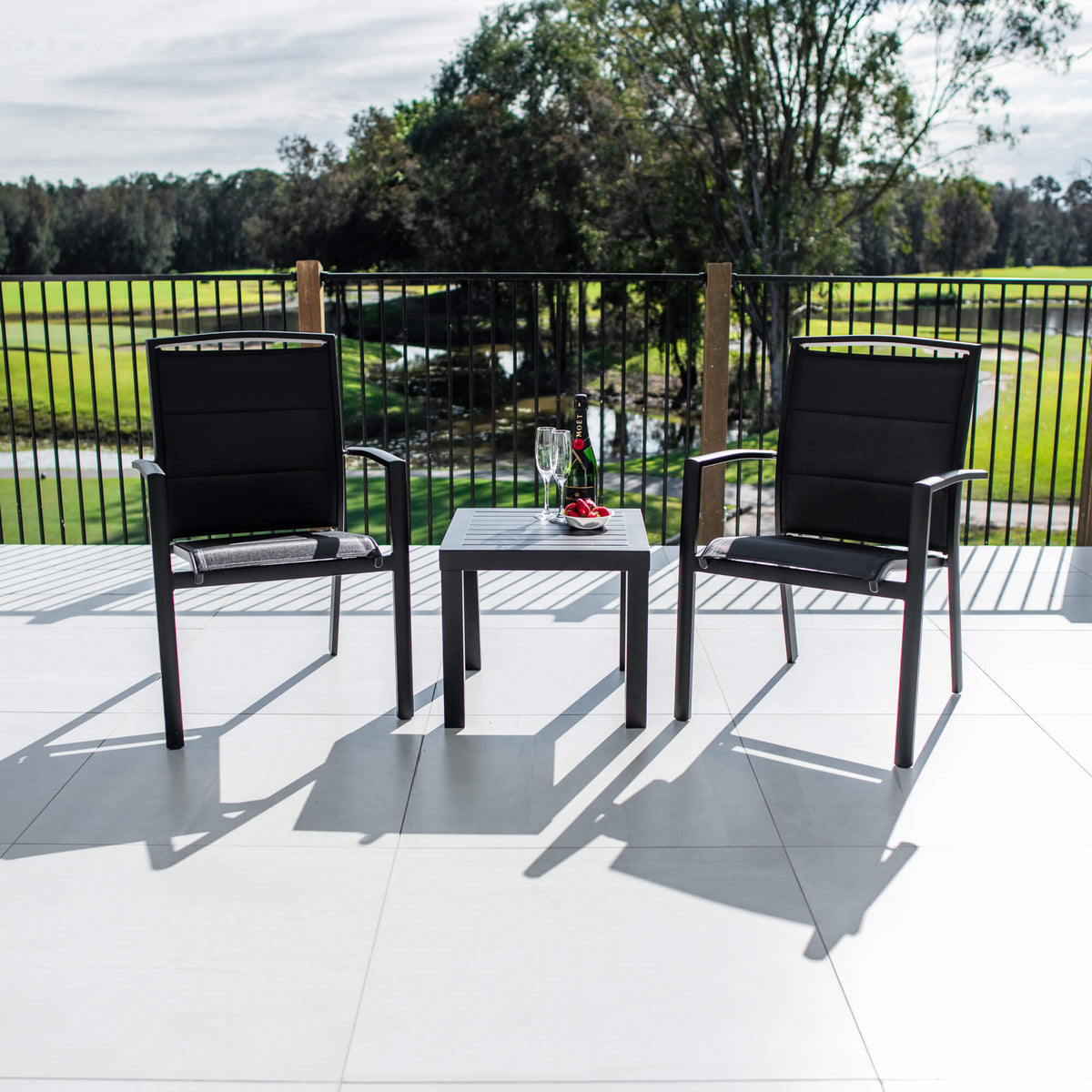 Shelby Slat - 3pce - Outdoor Bistro Set