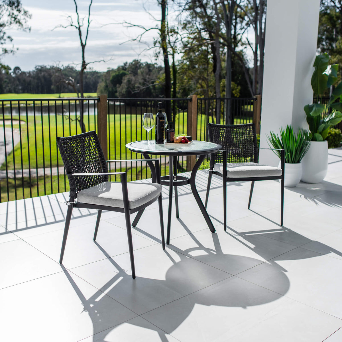 Vienna Rope Coventry - 3pce - Outdoor Bistro Set