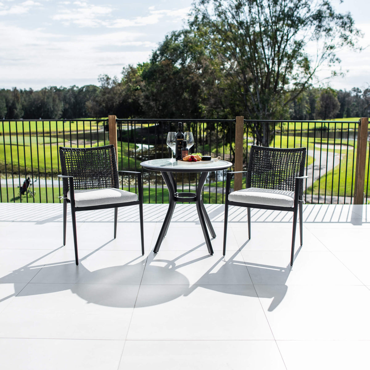 Vienna Rope Coventry - 3pce - Outdoor Bistro Set