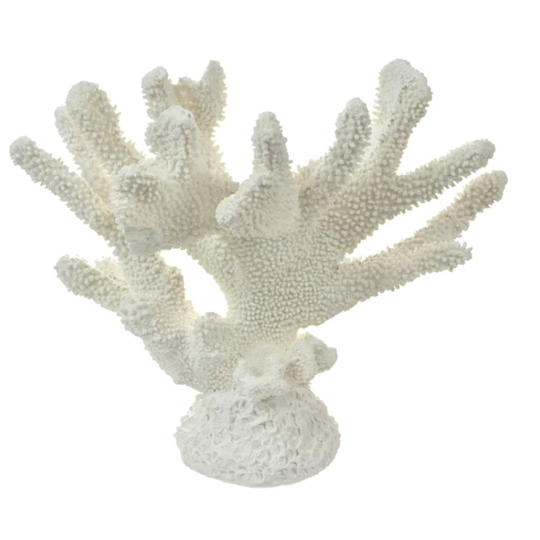 Anenome Coral Resin Sculpture White