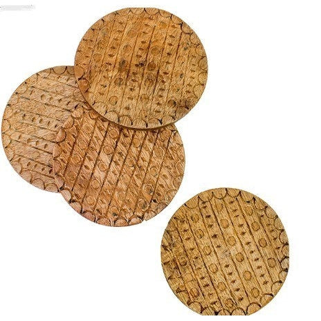 Set/4 MWood Coasters