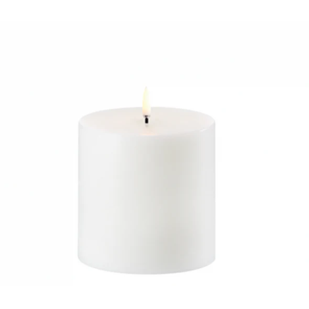 UYUNI Lighting Nordic White Pillar Candle 10.1 x 10.1cm
