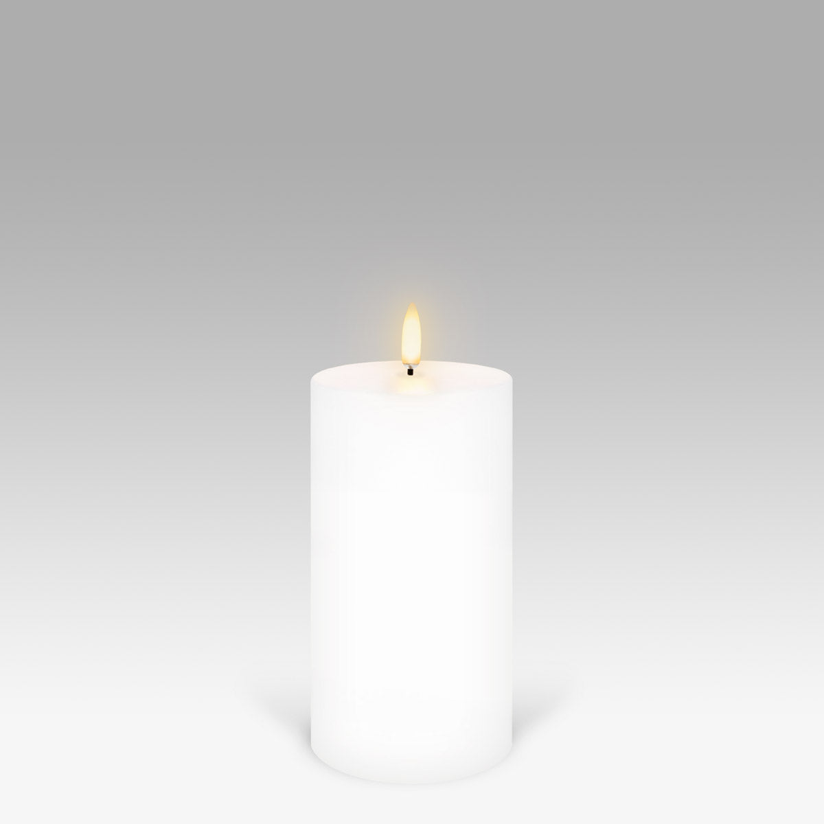 UYUNI Lighting Nordic White Pillar Candle 15.2 x 7.8cm