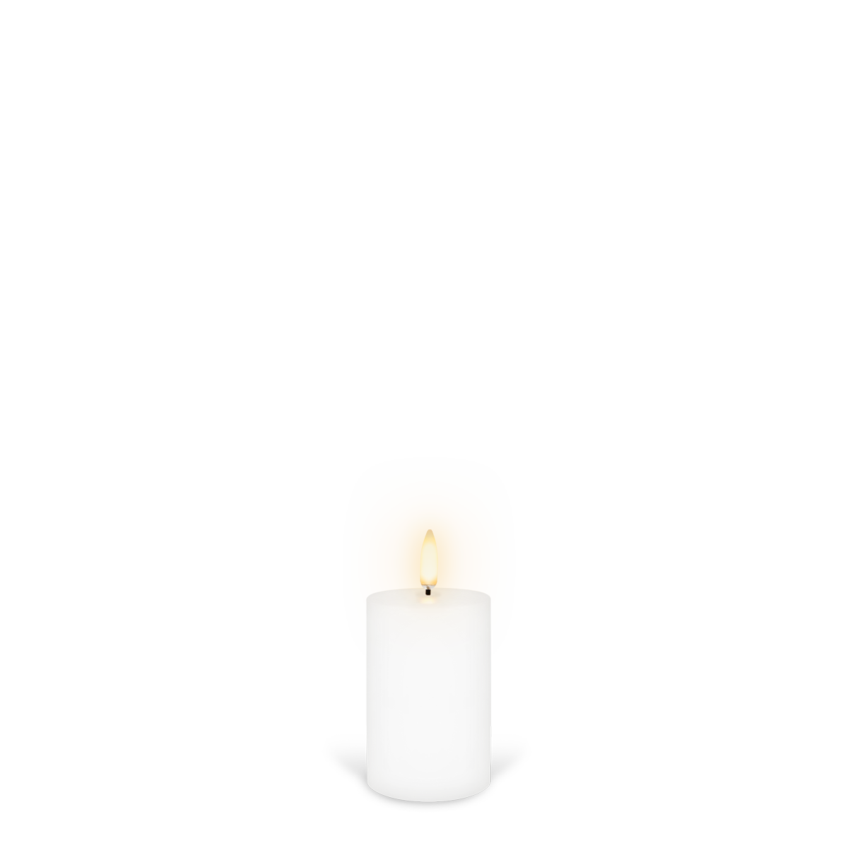 UYUNI Lighting Nordic White Pillar Candle 7.5 x 5.0cm