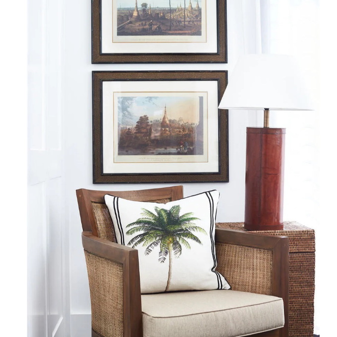 Bahama Palm - Indoor Cushion (50 x 50)