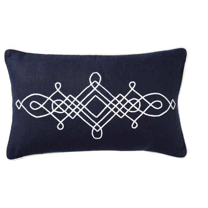 Linen Cape Cod Navy - Indoor Cushion (30 x 50)