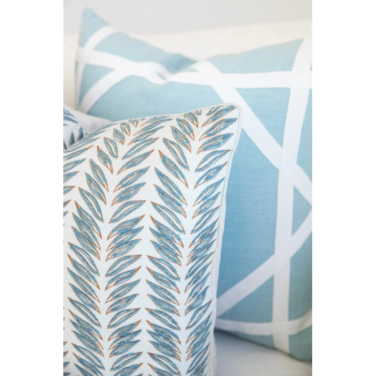Linen Newport Sky Blue - Indoor Cushion (55 x 55)