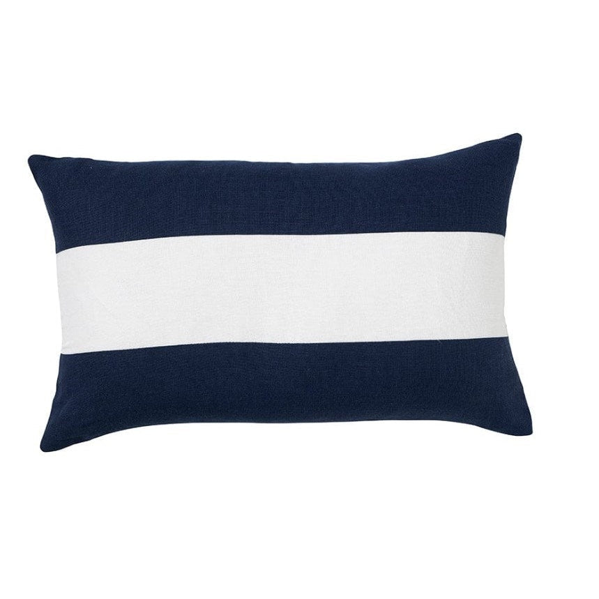 Linen Stripe Navy - Indoor Cushion (30 x 50)