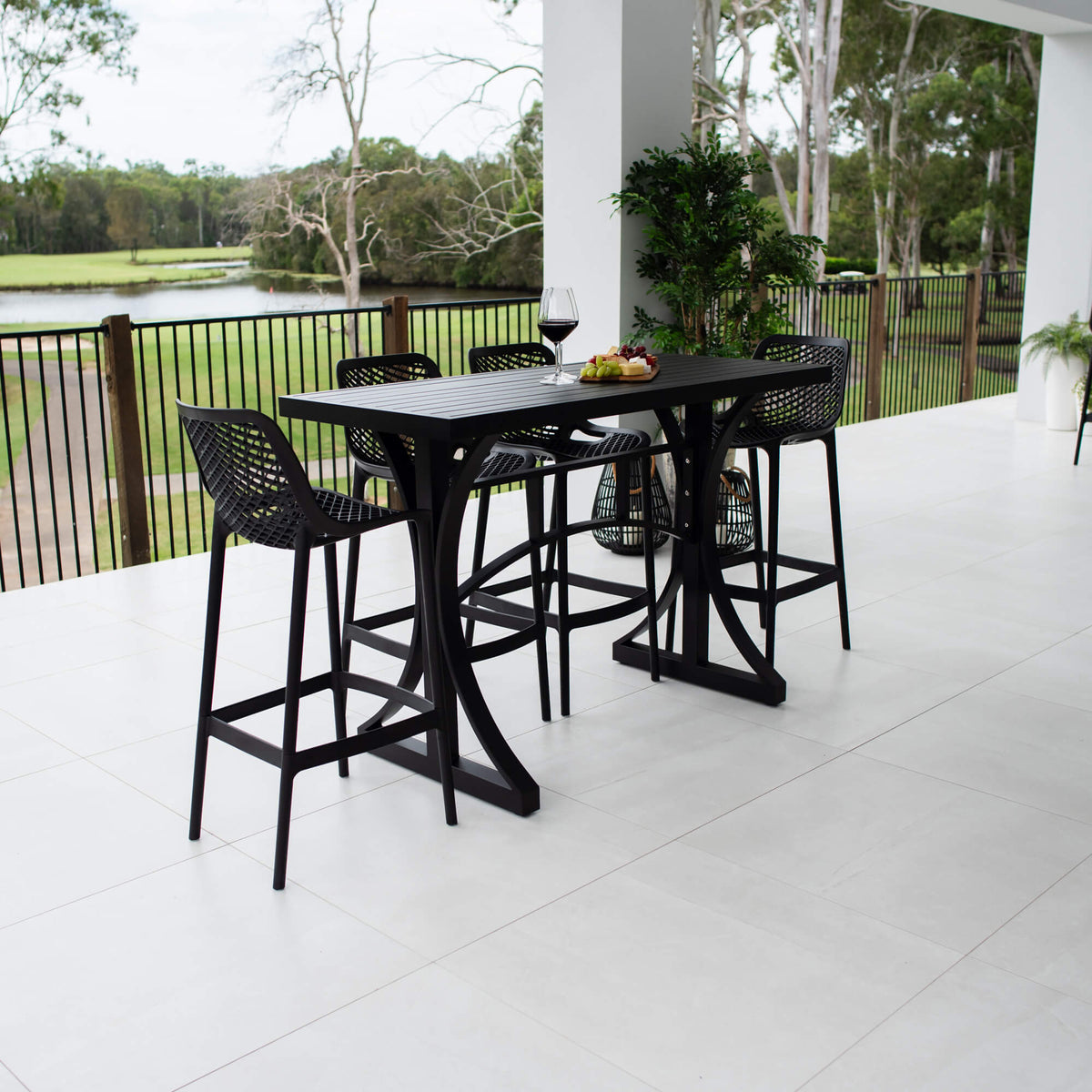 Air 75 Bergen - 5pce (150x65) - Outdoor Bar Set