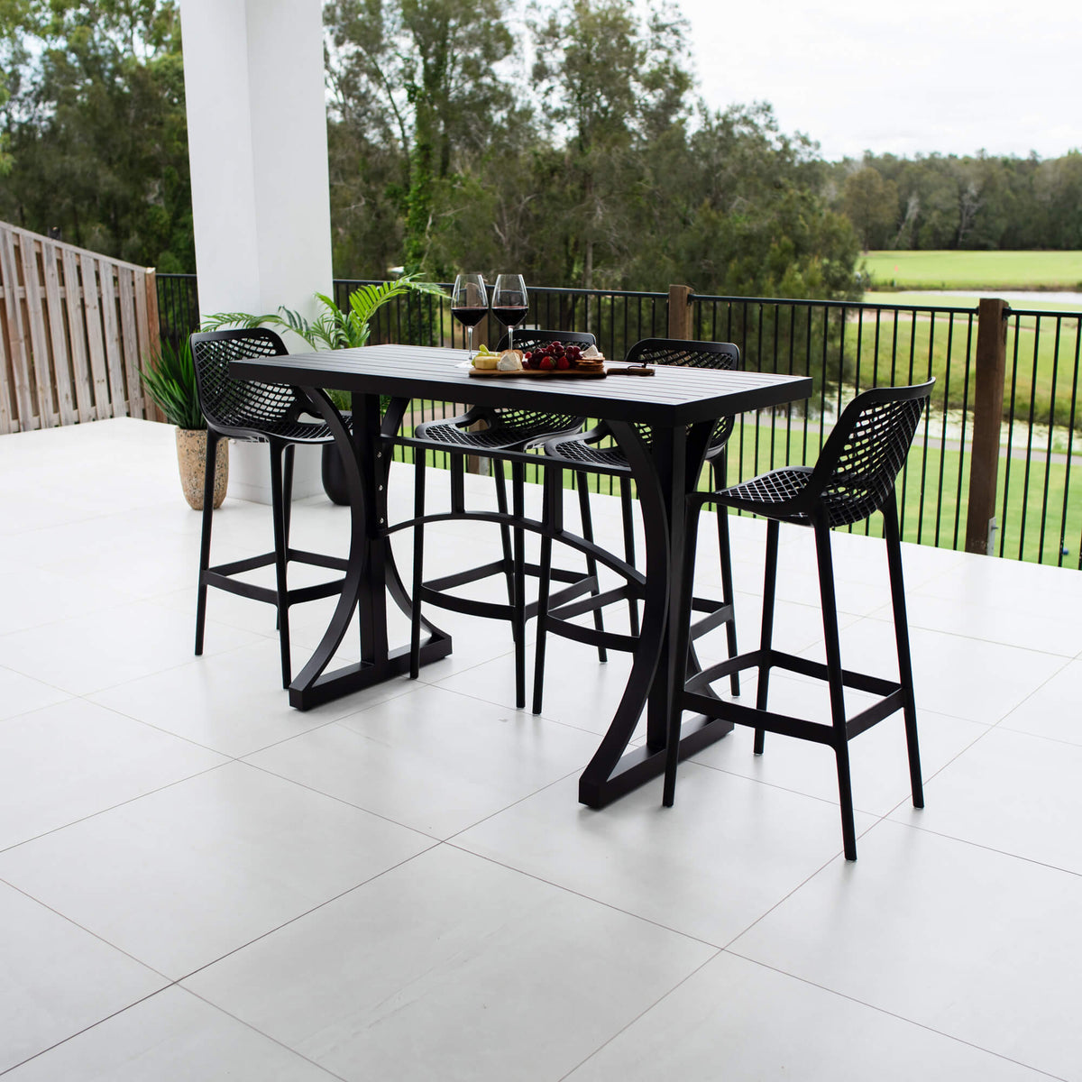 Air 75 Bergen - 5pce (150x65) - Outdoor Bar Set