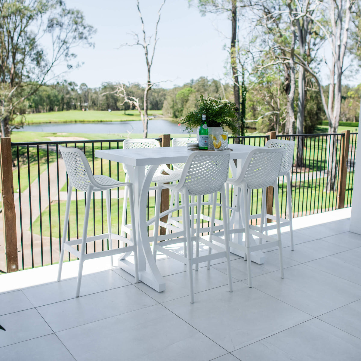 Air 75 Bergen - 7pce (150x65) - Outdoor Bar Set