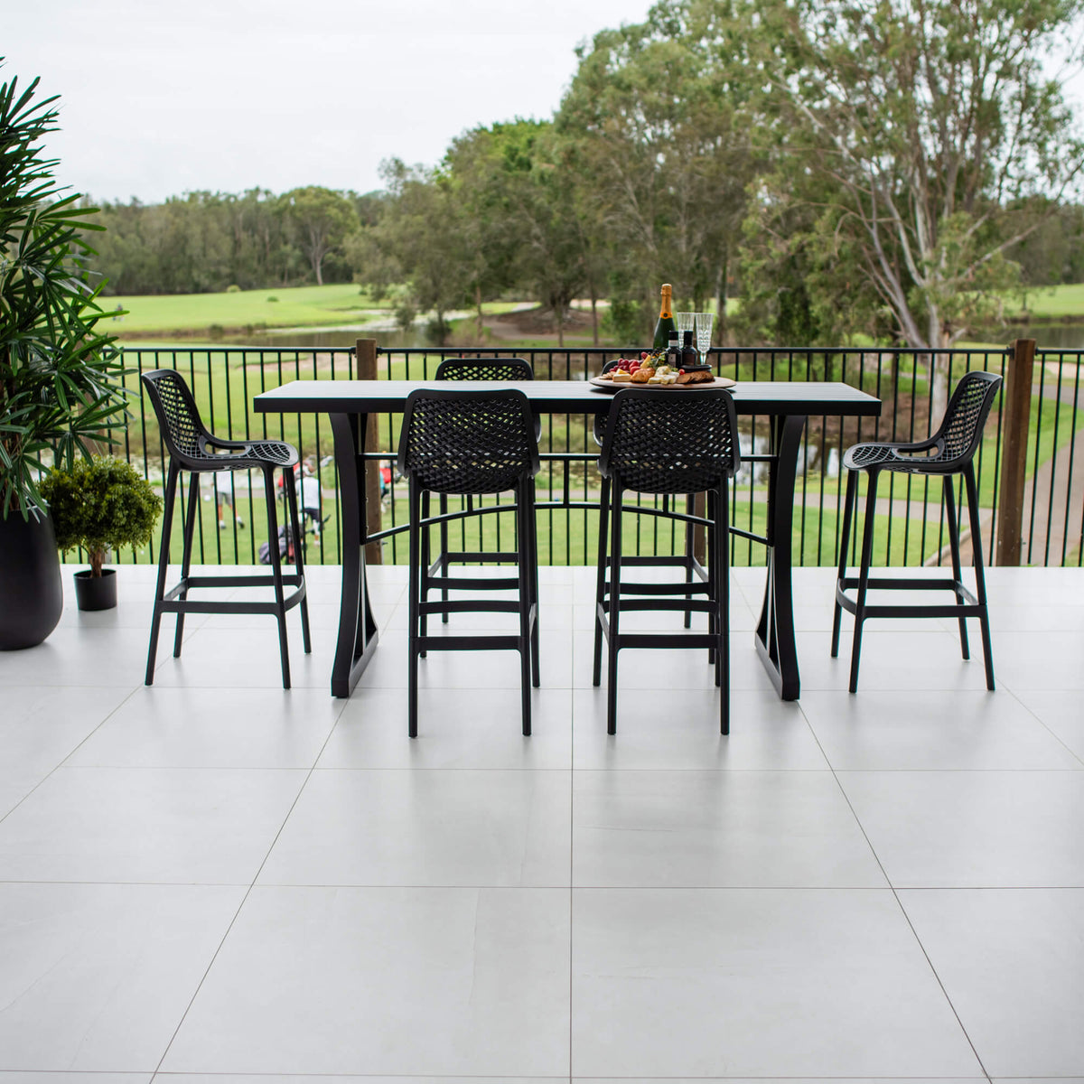 Air 75 Bergen - 7pce (200x65) - Outdoor Bar Set