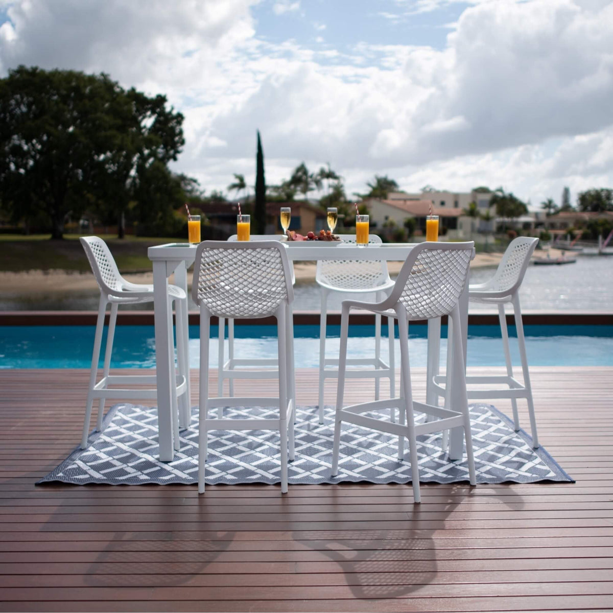Air 75 Hudson - 7pce (150x80) - Outdoor Bar Set