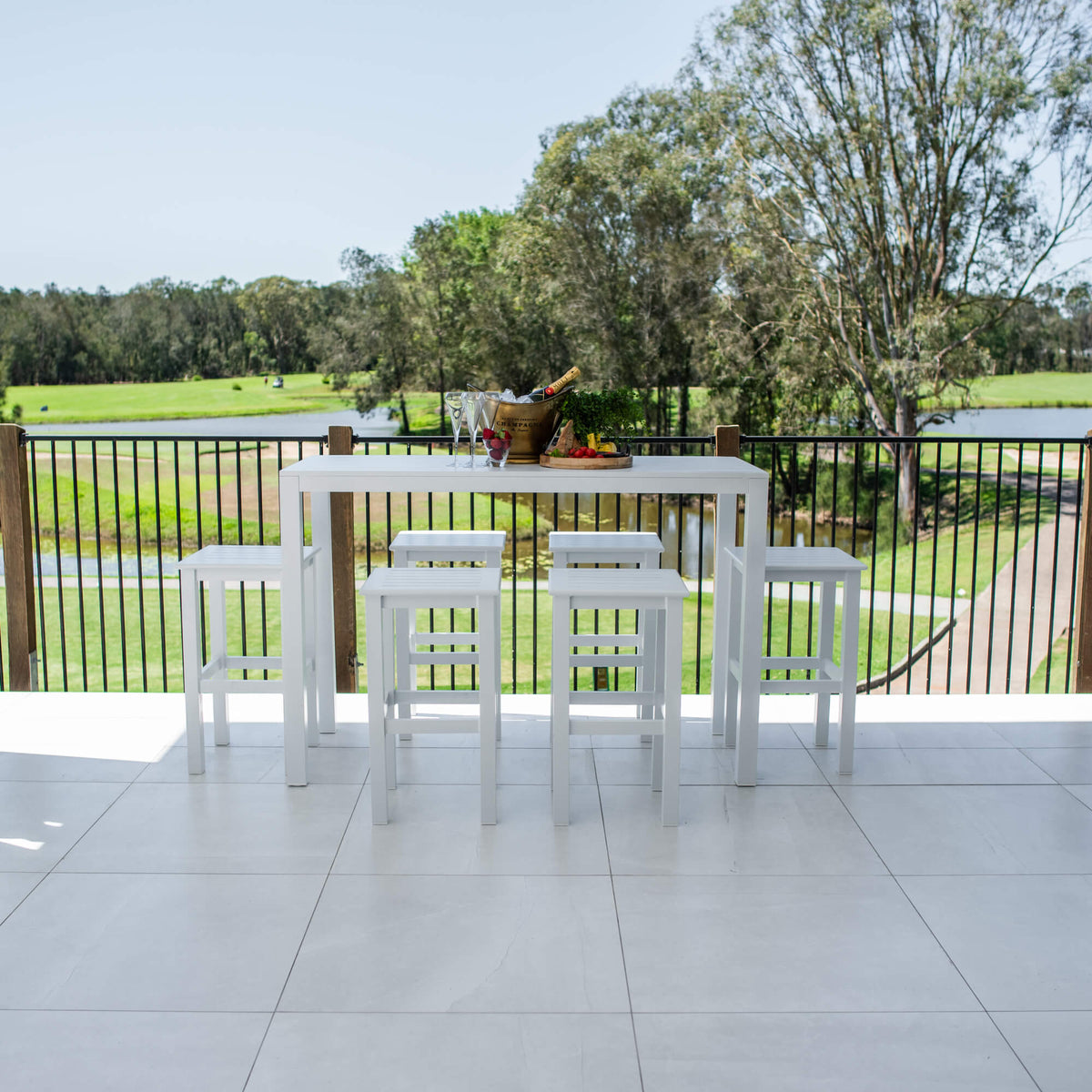 Kirra Aria - 7pce (150x65) - Outdoor Bar Set
