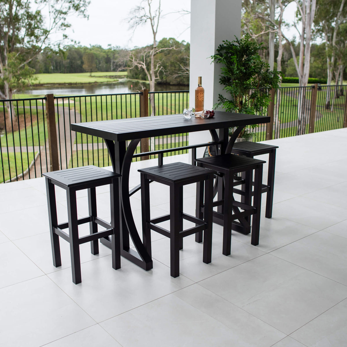 Kirra Bergen - 5pce (150x65) - Outdoor Bar Set