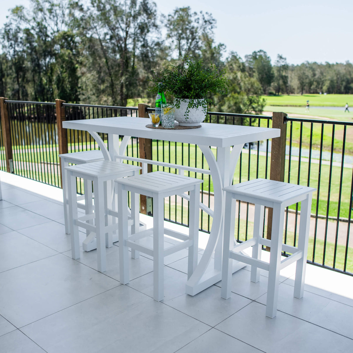 Kirra Bergen - 5pce (150x65) - Outdoor Bar Set