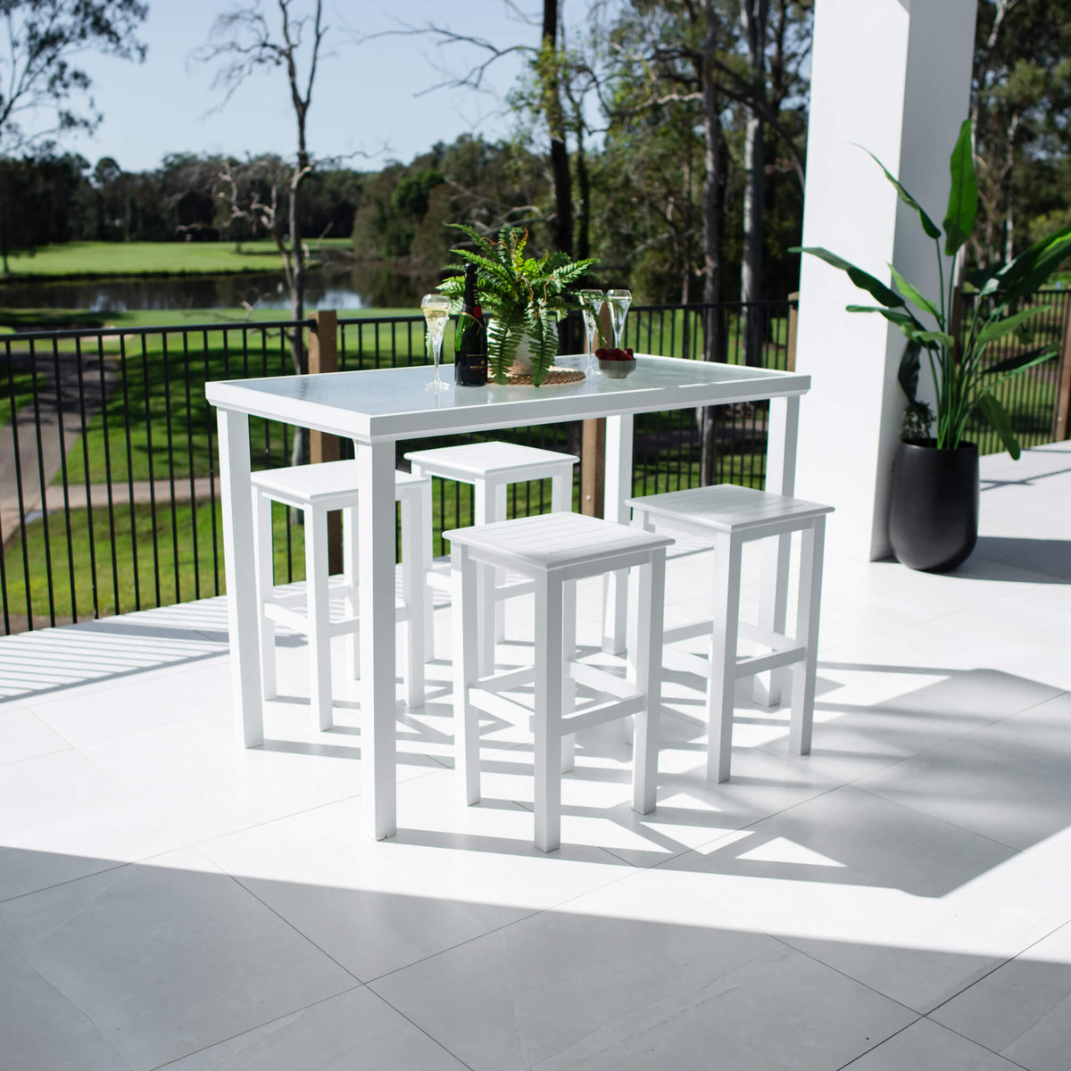 Kirra Hudson - 5pce (150x80) - Outdoor Bar Set