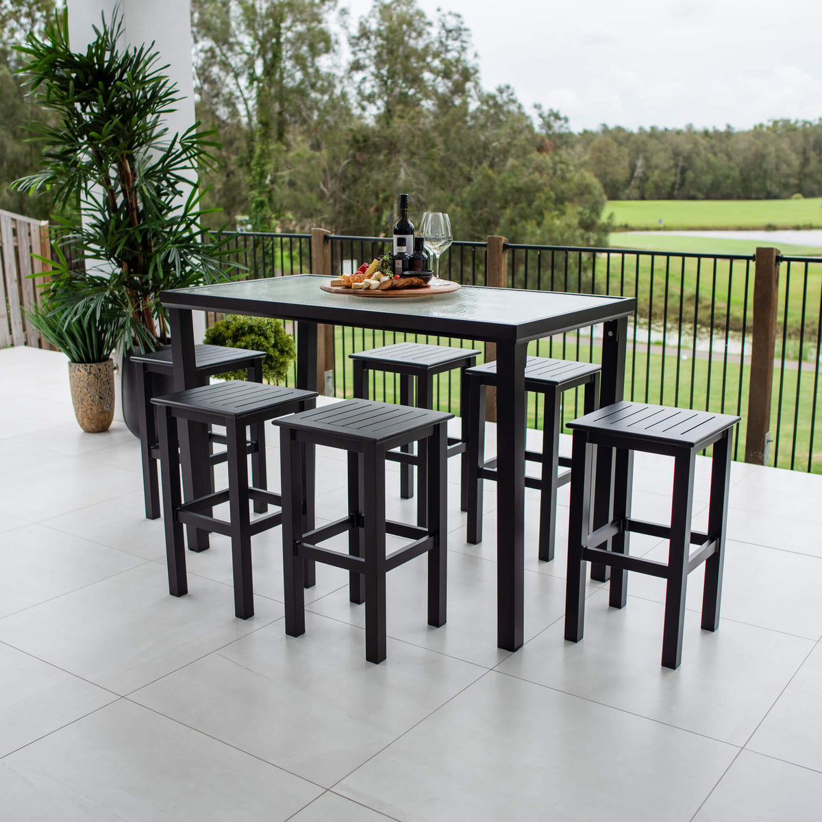 Kirra Hudson - 7pce (150x80) - Outdoor Bar Set
