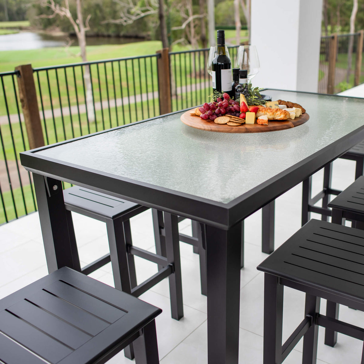 Kirra Hudson - 7pce (150x80) - Outdoor Bar Set