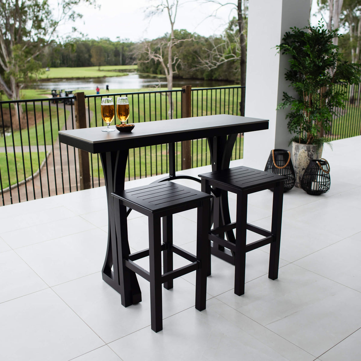 Kirra Malibu - 3pce (130x45) - Outdoor Bar Set