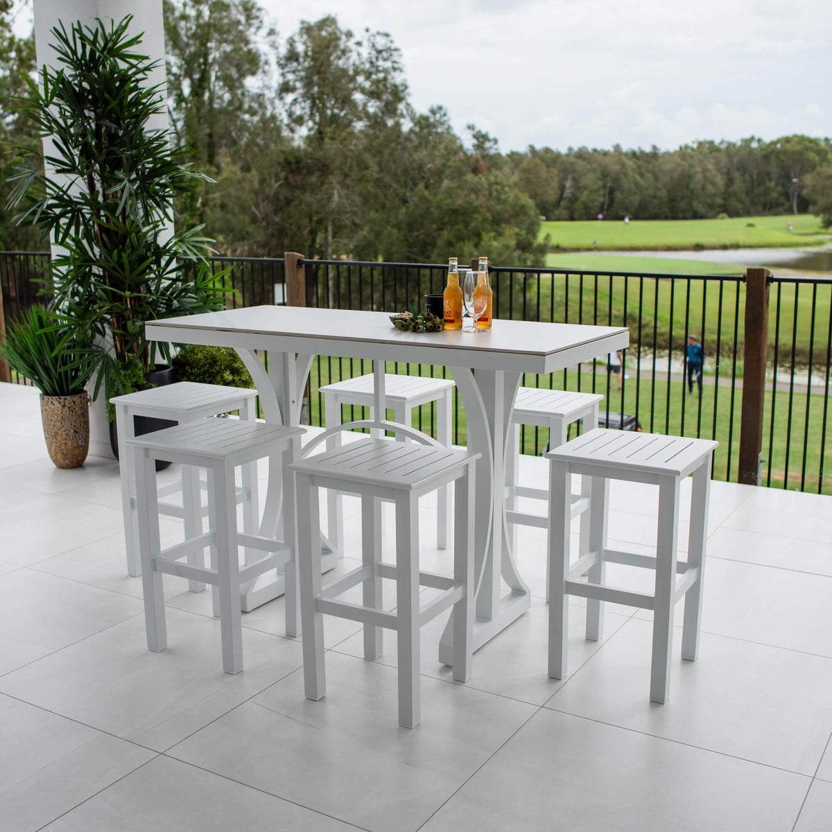 Kirra Malibu - 7pce (150x65) - Outdoor Bar Set