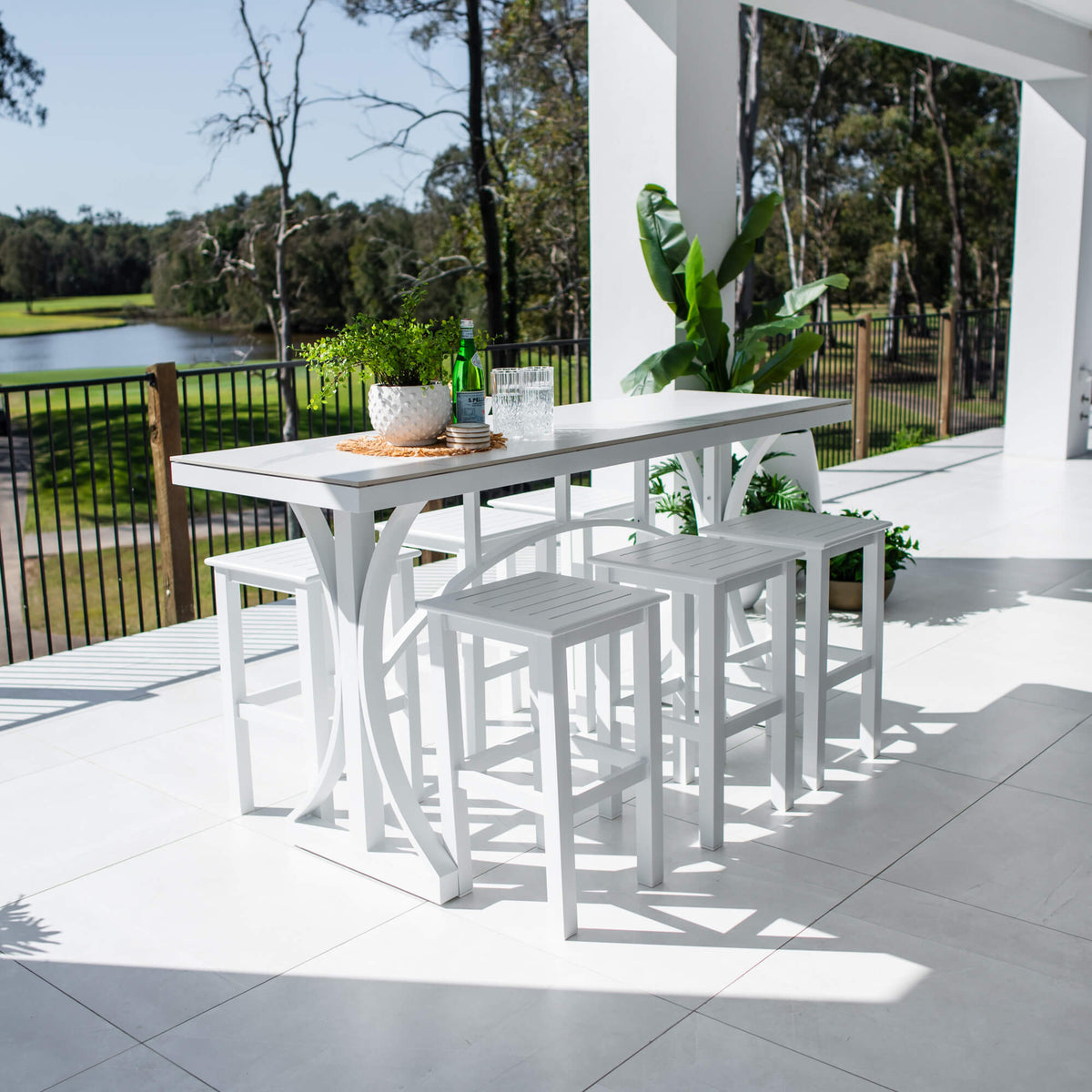 Kirra Malibu - 7pce (200x65) - Outdoor Bar Set