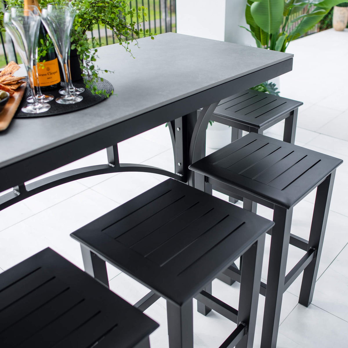 Kirra Malibu - 7pce (200x65) - Outdoor Bar Set