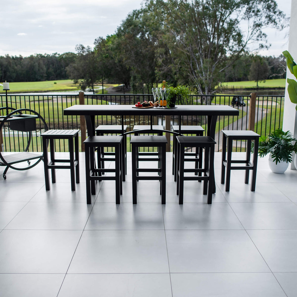 Kirra Malibu - 9pce (200x65) - Outdoor Bar Set