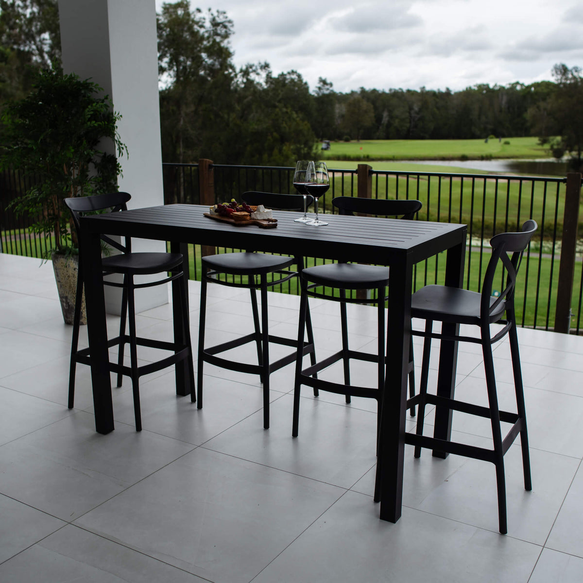 Portsea 75 Aria - 5pce (150x65) - Outdoor Bar Set