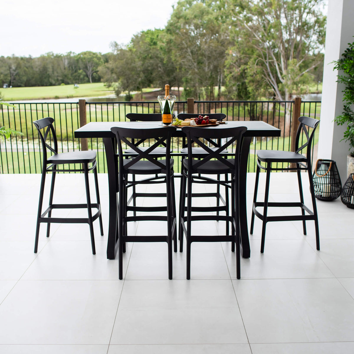 Portsea 75 Bergen - 7pce (150x65) - Outdoor Bar Set
