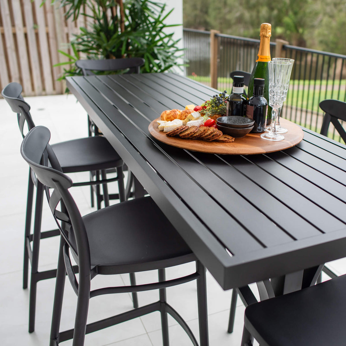 Portsea 75 Bergen - 7pce (200x65) - Outdoor Bar Set