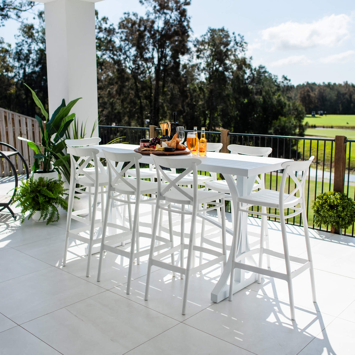 Portsea 75 Bergen - 9pce (200x65) - Outdoor Bar Set