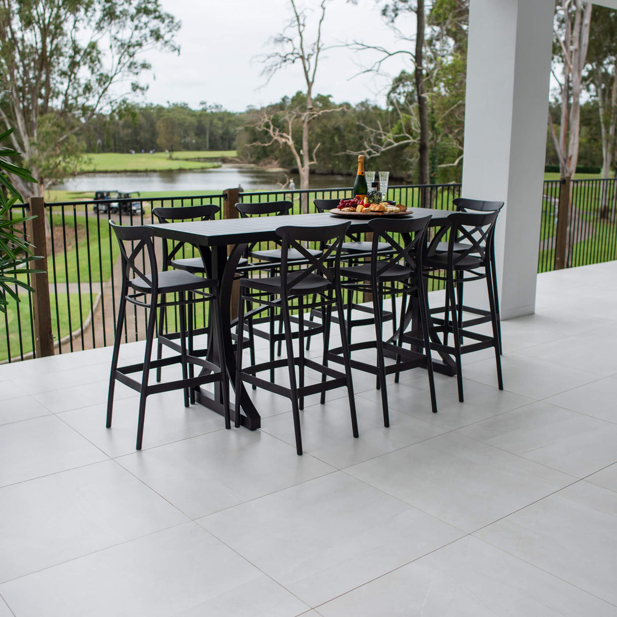 Portsea 75 Bergen - 9pce (200x65) - Outdoor Bar Set