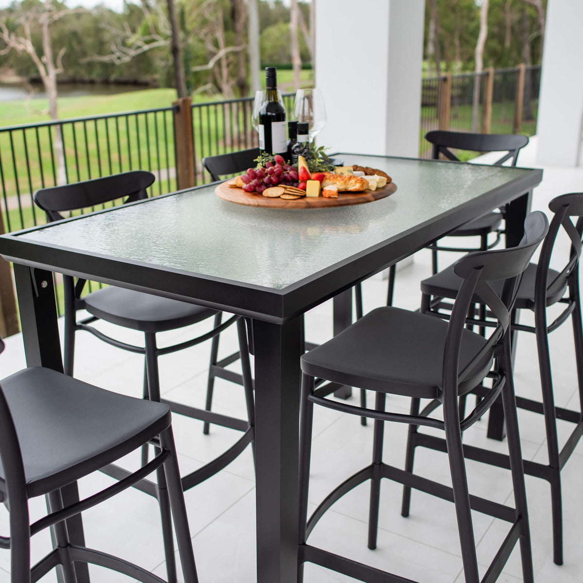 Portsea 75 Hudson - 7pce (150x80) - Outdoor Bar Set