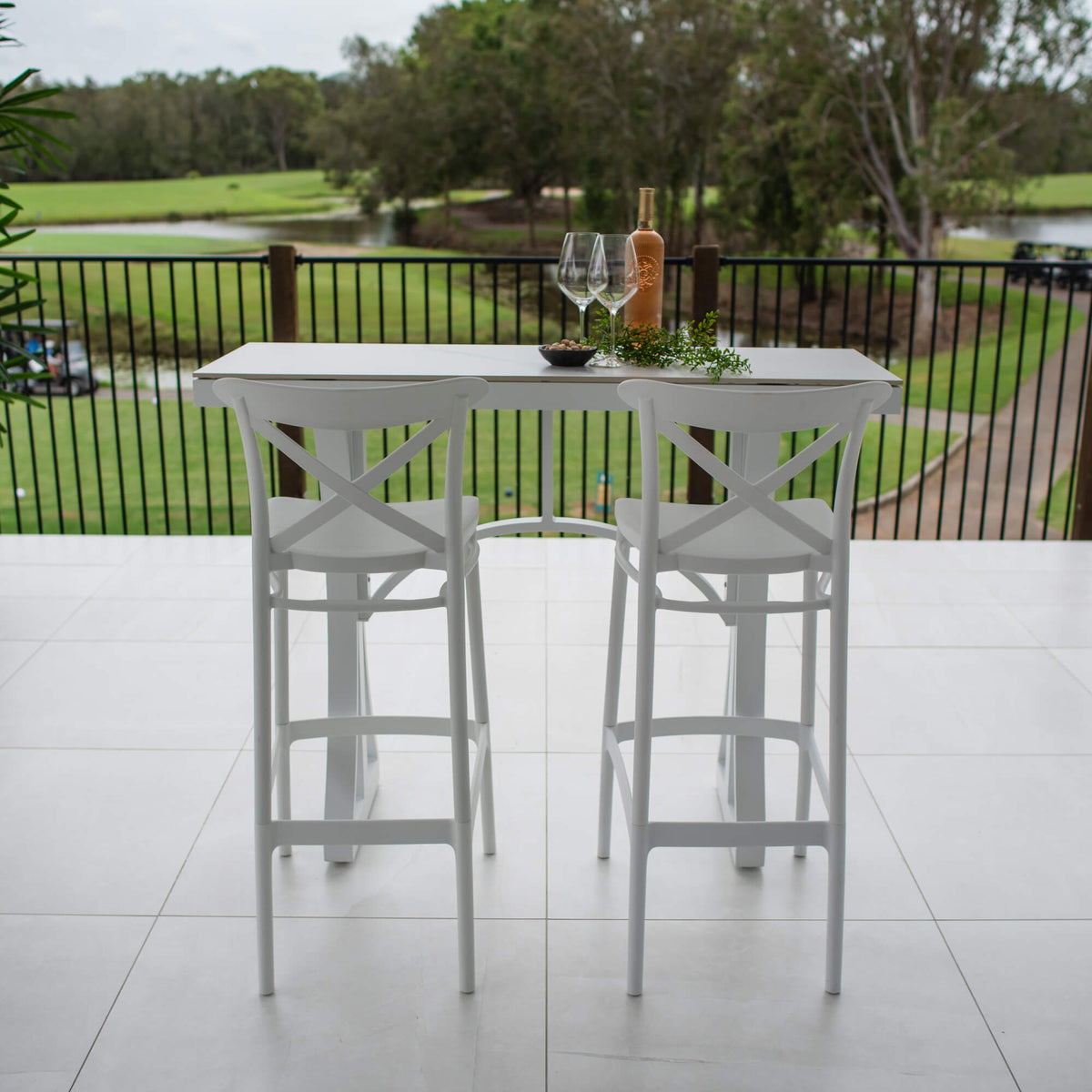 Portsea 75 Malibu - 3pce (130x45) - Outdoor Bar Set
