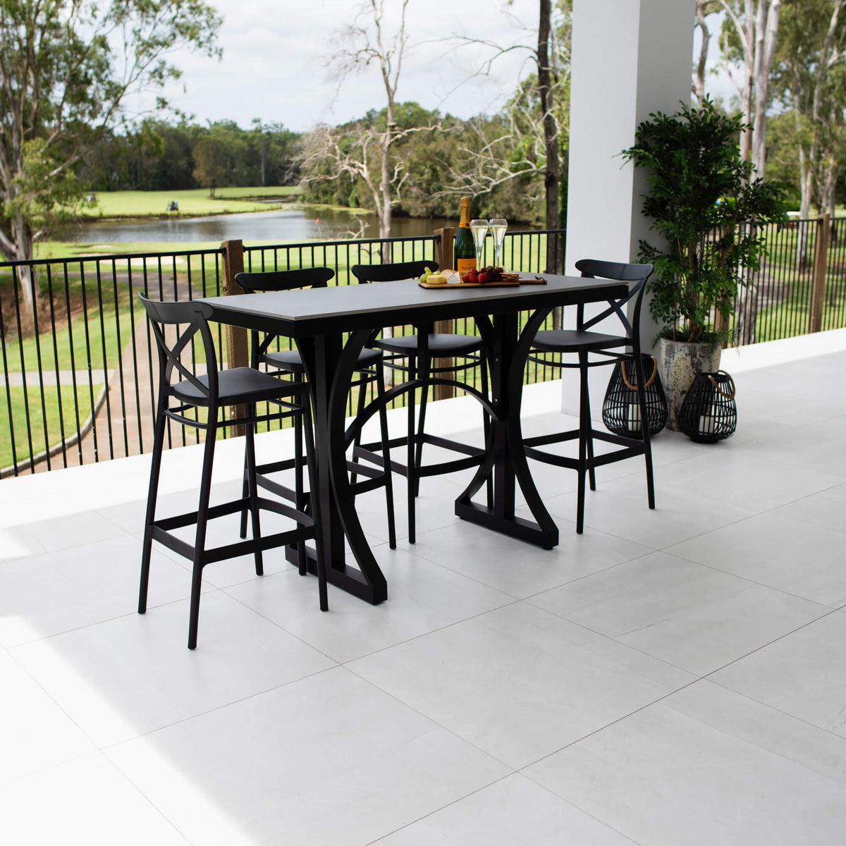 Portsea 75 Malibu - 5pce (150x65) - Outdoor Bar Set