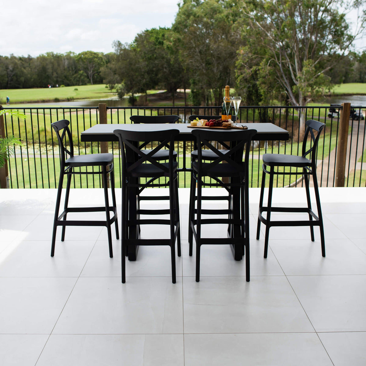 Portsea 75 Malibu - 7pce (150x65) - Outdoor Bar Set