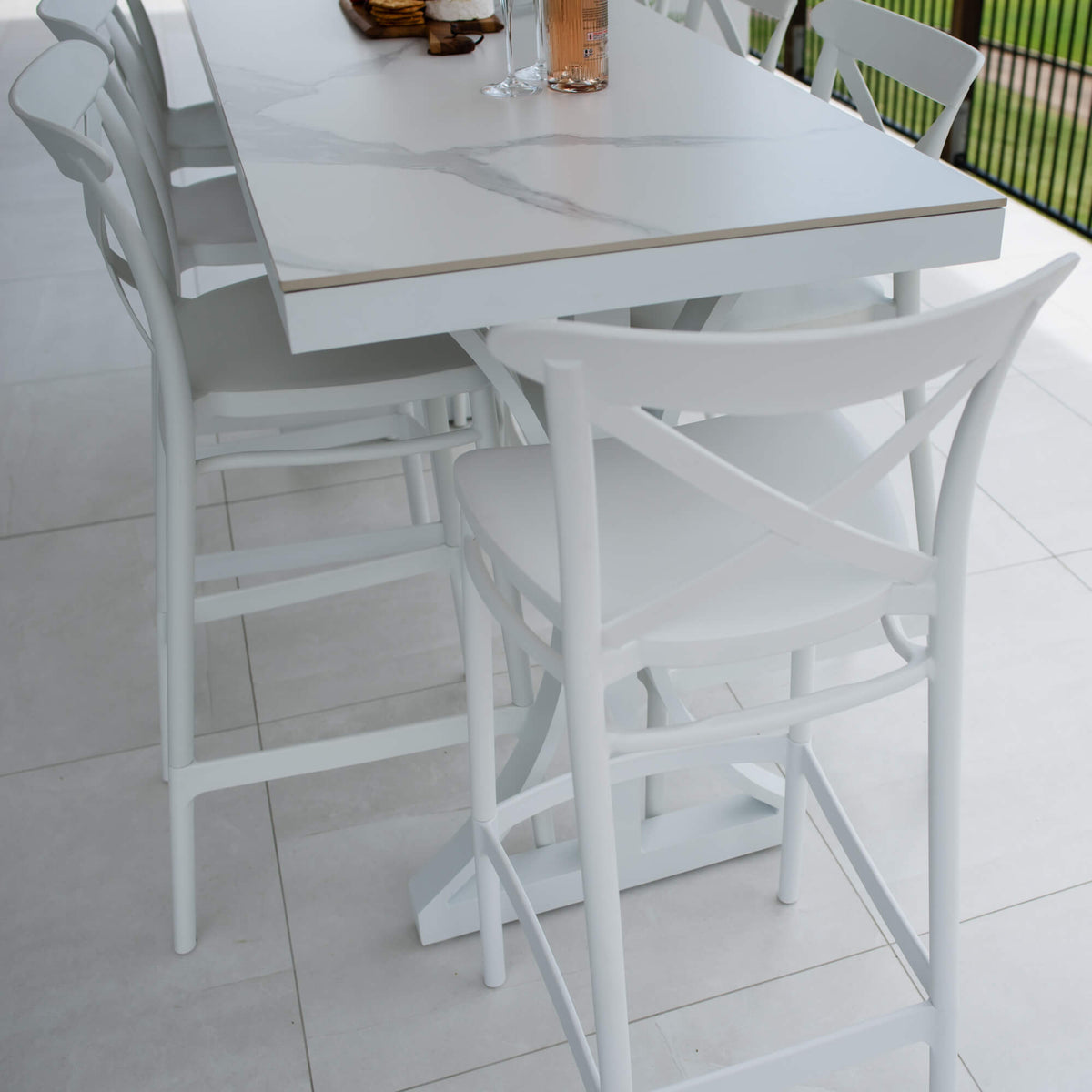 Portsea 75 Malibu - 9pce (200x65) - Outdoor Bar Set
