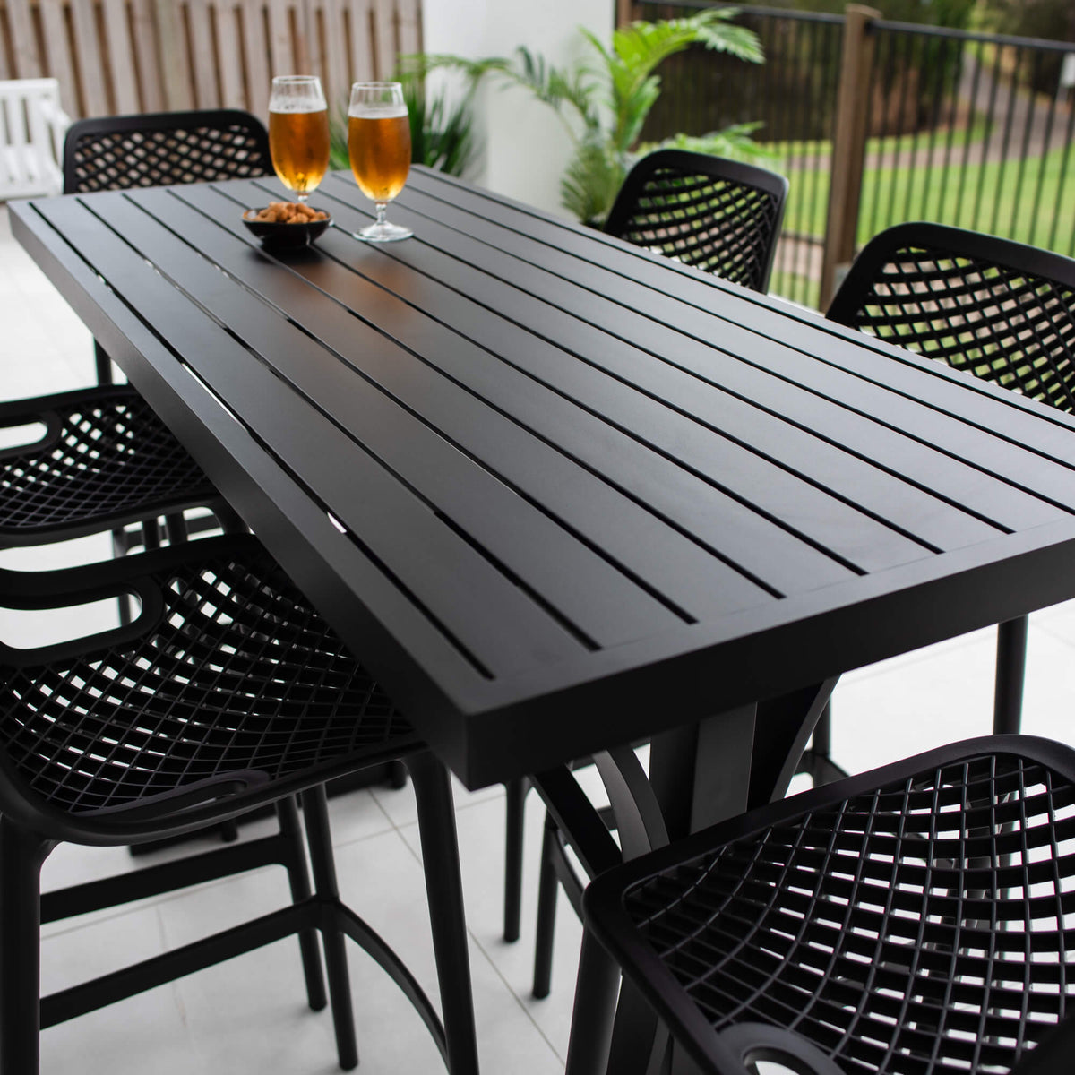 Roma 75 Bergen - 7pce (150x65) - Outdoor Bar Set