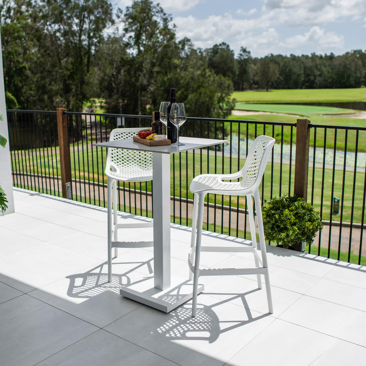 Roma 75 Lennox - 3pce (60x60) - Outdoor Bar Set