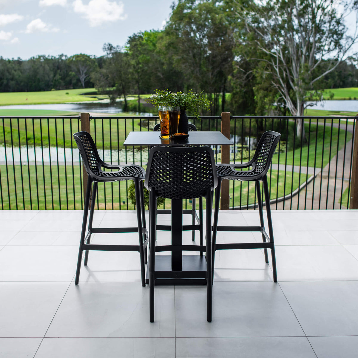 Roma 75 Lennox - 5pce (70x70) - Outdoor Bar Set