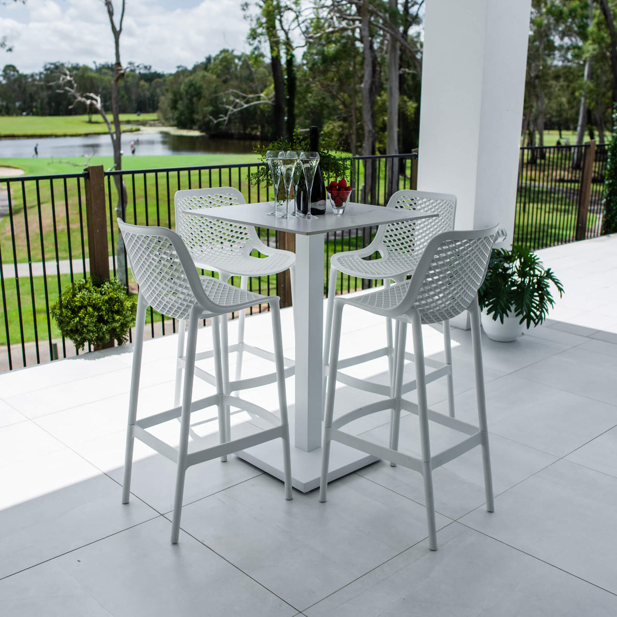 Roma 75 Lennox - 5pce (70x70) - Outdoor Bar Set