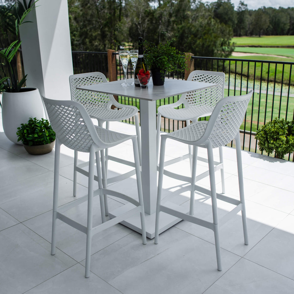 Roma 75 Lennox - 5pce (70x70) - Outdoor Bar Set