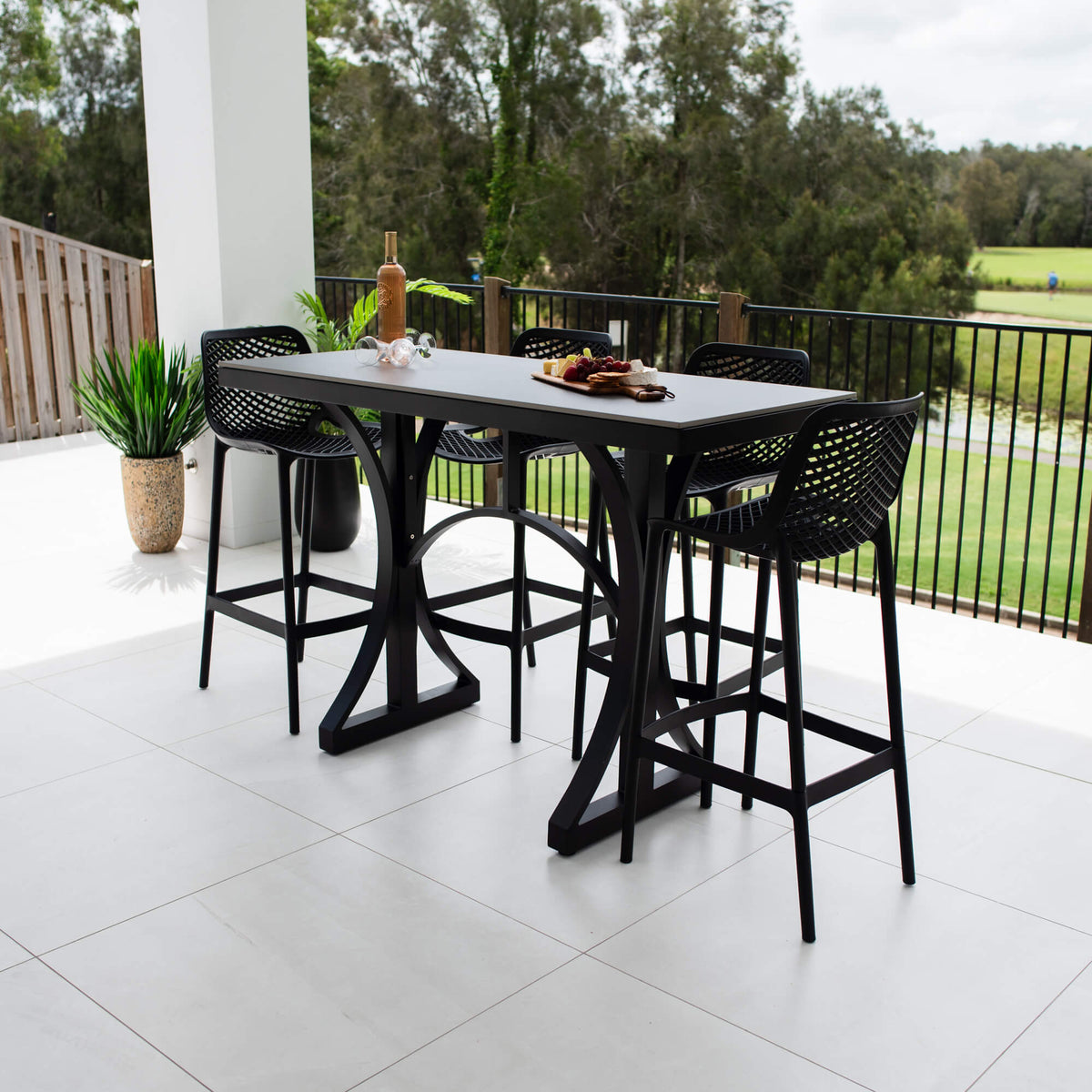 Roma 75 Malibu - 5pce (150x65) - Outdoor Bar Set